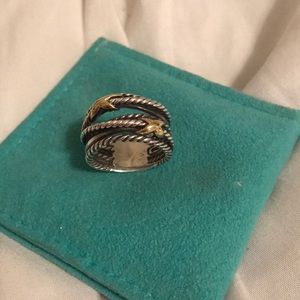 David Yurman Double X Crossover Ring